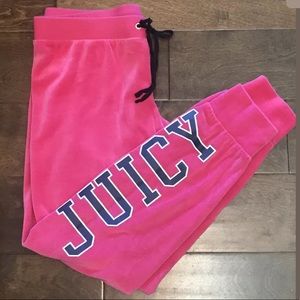 Juicy Couture Zuma Varsity Velour Pants